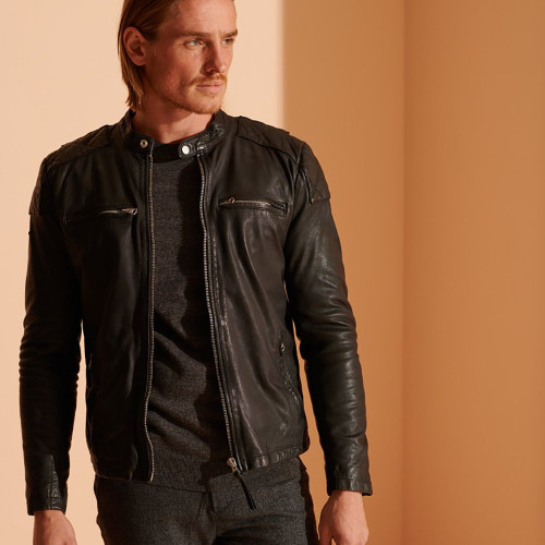 Superdry Ανδρικό δερμάτινο jacket